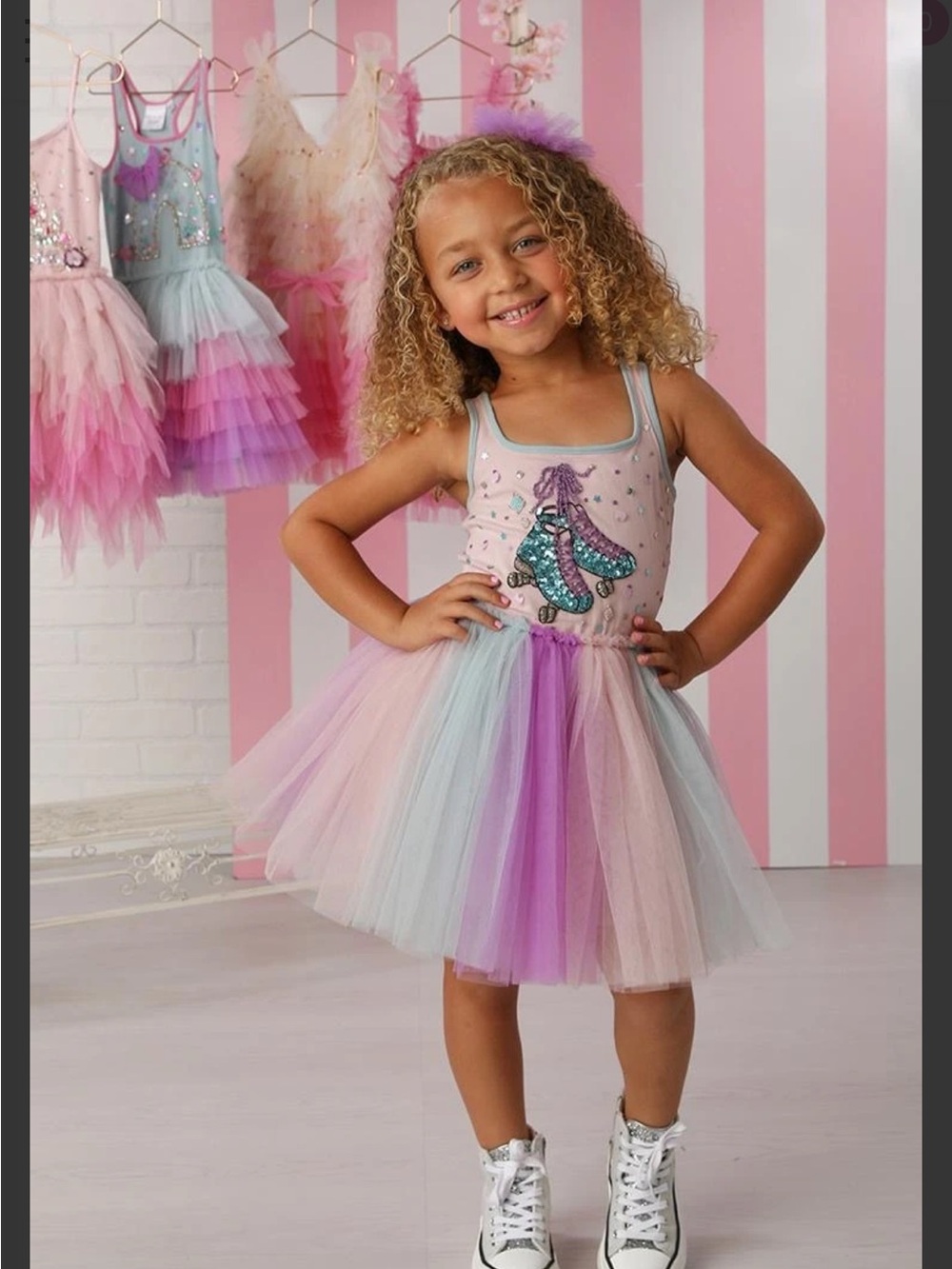 Ooh! la la couture roller skate Pastel Tulle Dance Dress - Pink, Lavender, Mint
